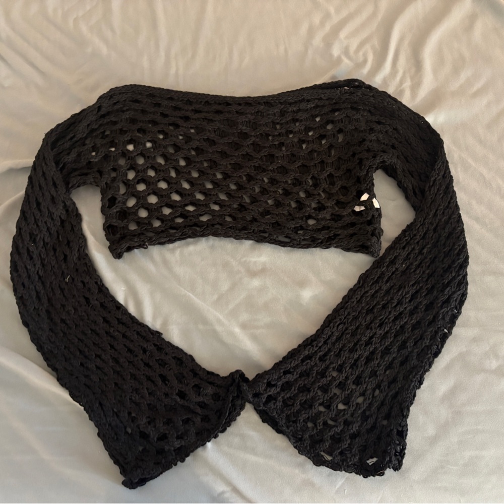Rave Wonderland Black Knit Top
